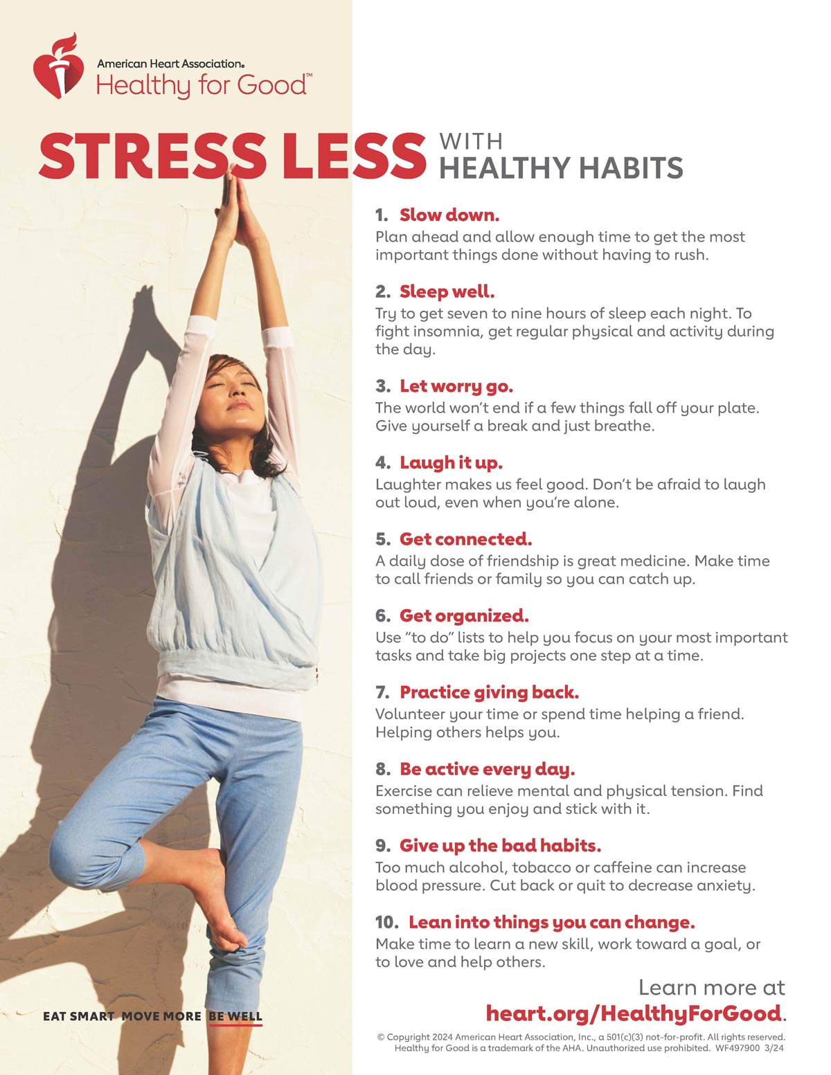 与健康习惯的抗击压力infographic
