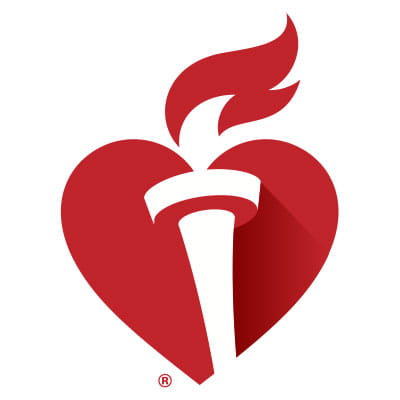 心脏和火炬的AHA标志-用作占位符的肯定学者头像