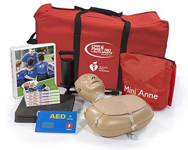 CPR和青少年运动培训套件的急救