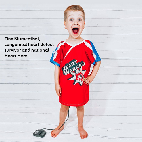 Finn Blumenthal，先天性心脏缺损幸存者和国家心脏英雄