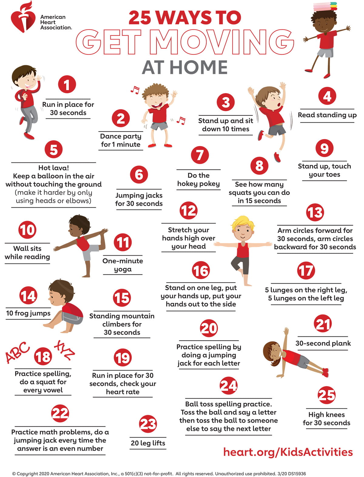25种方法让孩子在家里动起来