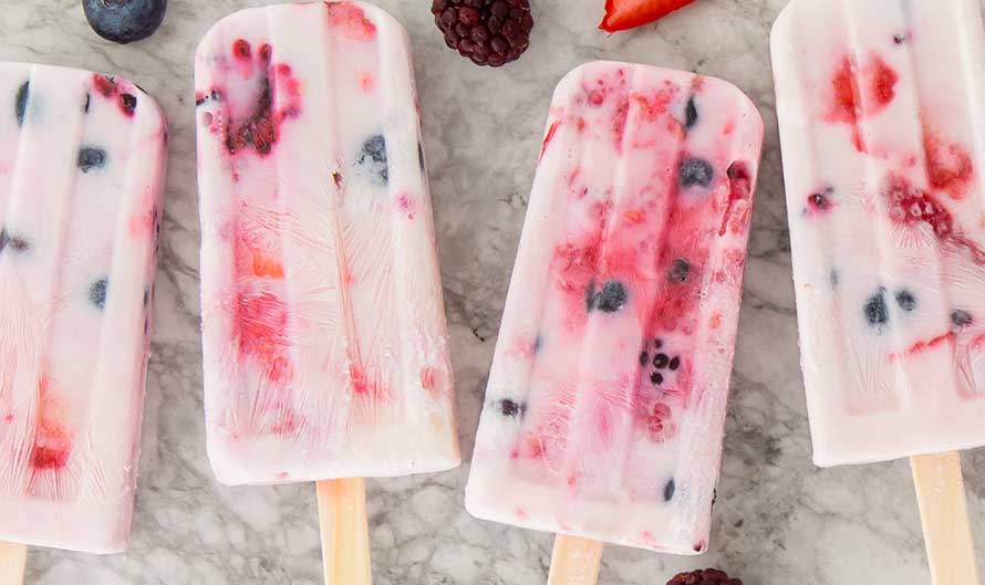 混合莓果冰流行食谱